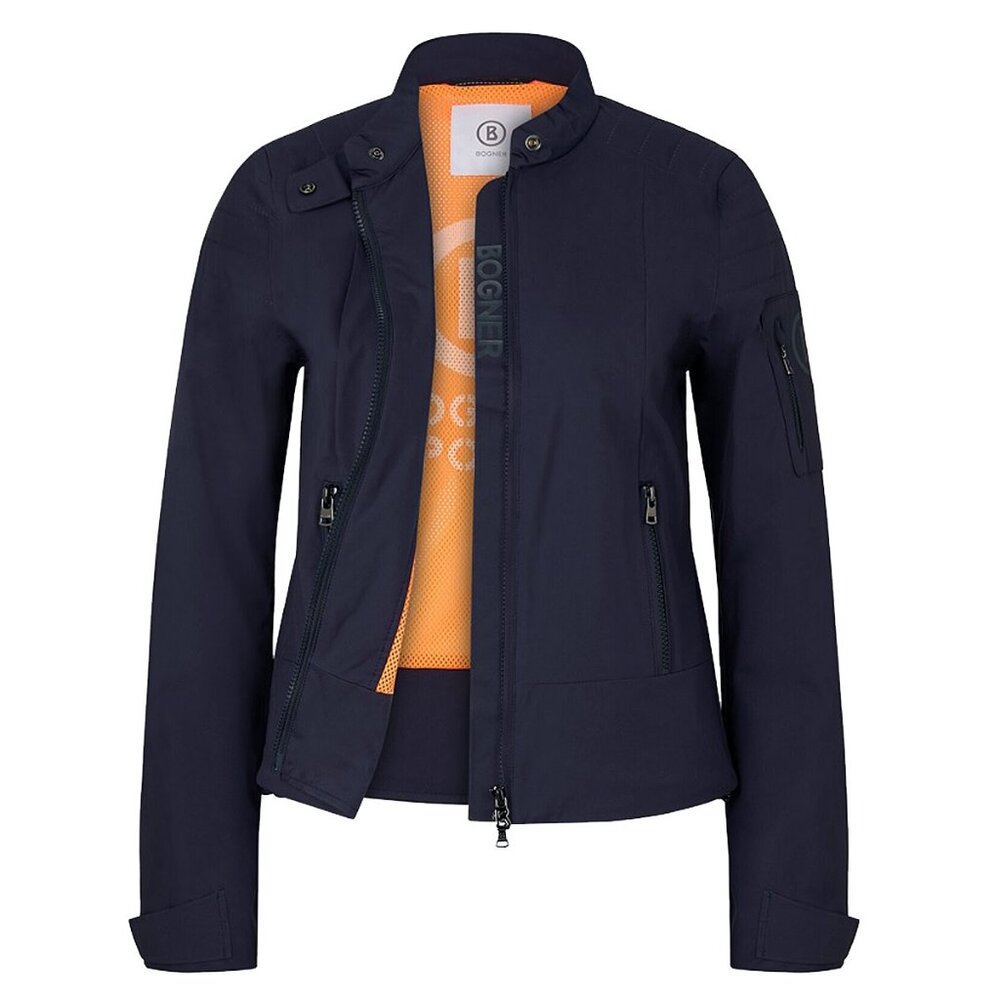 NEW Bogner Alva Jacket! US 10 e 40 Navy Lightweight Mesh Lined Bogner Logo